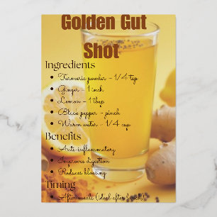 Golden Turmeric Detox Recipe Card