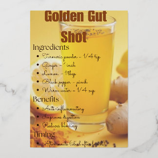 Golden Turmeric Detox Recipe Card