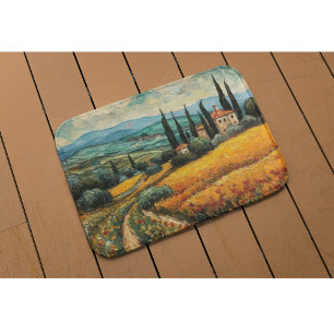 Golden Tuscany Dreams Bath Mat