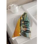 Golden Tuscany Dreams Kitchen Towel<br><div class="desc">Bring the warmth of Tuscany into your kitchen with this Golden Tuscany Dreams Kitchen Towel, featuring a stunning painted landscape of rolling vineyards, golden hills, and cypress trees. Inspired by impressionist brushstrokes, this towel blends artistry with everyday functionality, making dish drying and kitchen decorating equally beautiful. Perfect For: Adding rustic...</div>