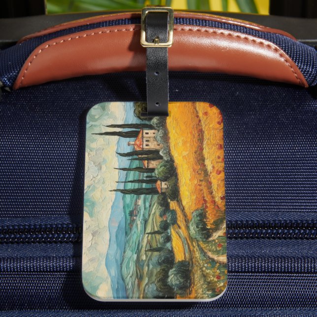 Golden Tuscany Dreams  Luggage Tag (Front Insitu 2)
