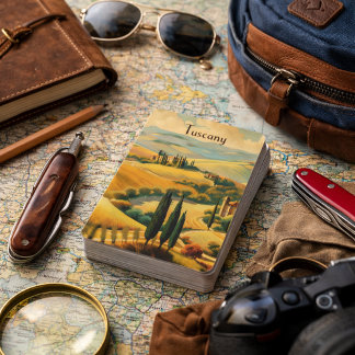 Golden Tuscany Dreams Playing Cards