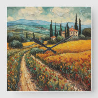 Golden Tuscany Wildflower Countryside Landscape