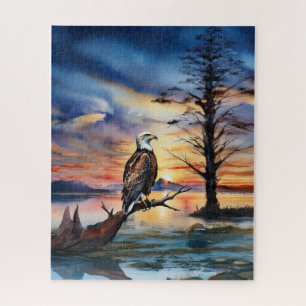 Golden Twilight Reflections Jigsaw Puzzle