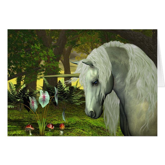 GOLDEN UNICORN BLANK CARD (Front Horizontal)