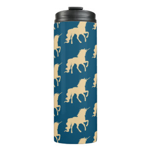 Golden Unicorn Thermal Tumbler
