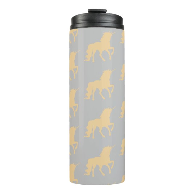 Golden Unicorn Thermal Tumbler (Front)