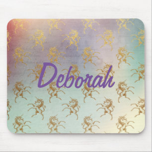 Golden Unicorns Mouse Pad