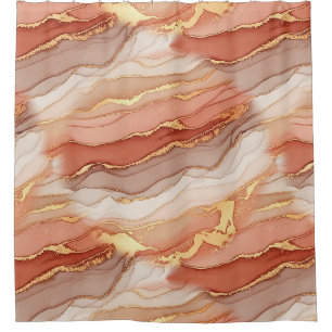 Golden Veined Sienna Marble Luxury Art