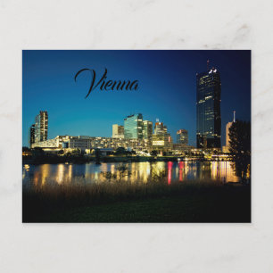 Golden Vienna at night Postcard