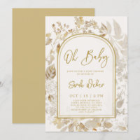 Golden Vintage Baby Shower