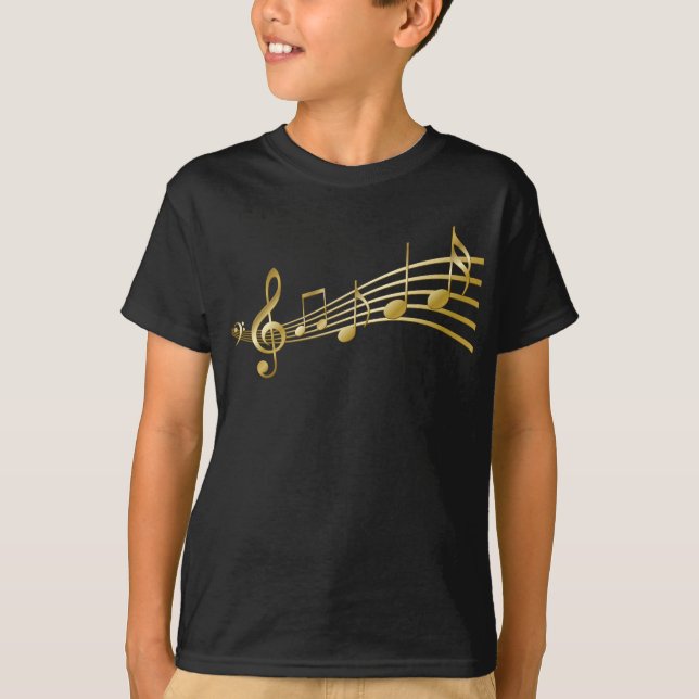 Golden violin key T-Shirt (Front)