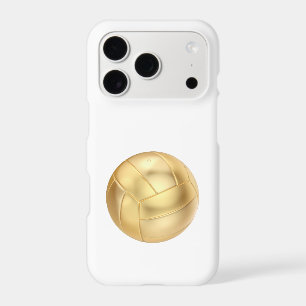 Golden volleyball or football ball