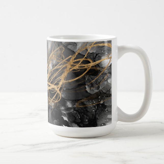 Golden Vortex I Coffee Mug (Right)