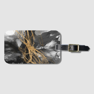 Golden Vortex I Luggage Tag