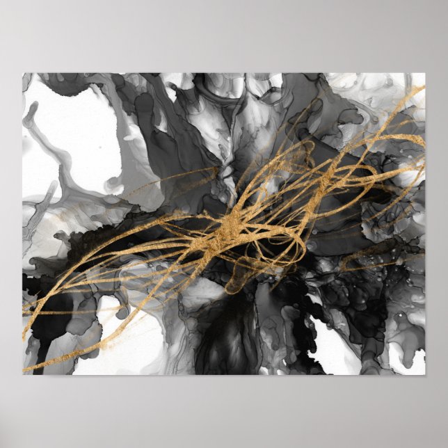 Golden Vortex I Poster (Front)