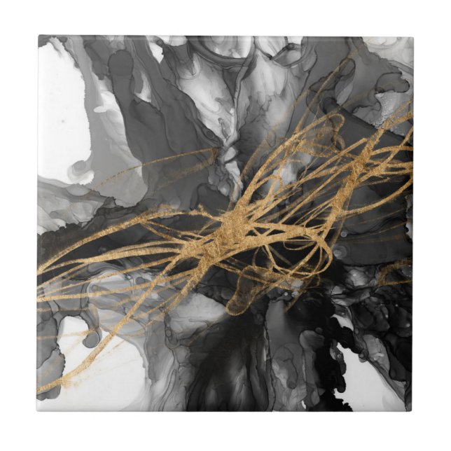 Golden Vortex I Tile (Front)