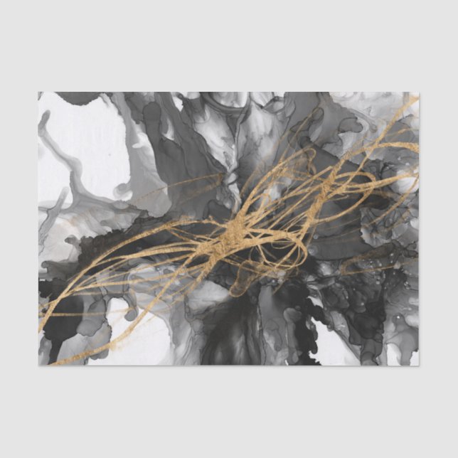 Golden Vortex I Tissue Paper (Front)