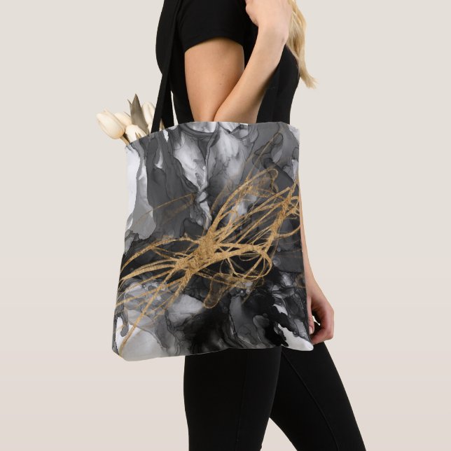 Golden Vortex I Tote Bag (Close Up)