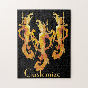 Golden Warrior Goddess Thunder_Cove Jigsaw Puzzle