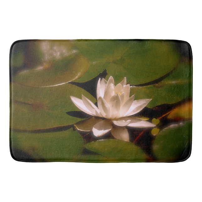 Golden Water Lily Bath Mat (Front)