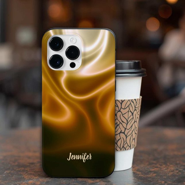 Golden waves of silk Case-Mate iPhone case (Creator Uploaded)