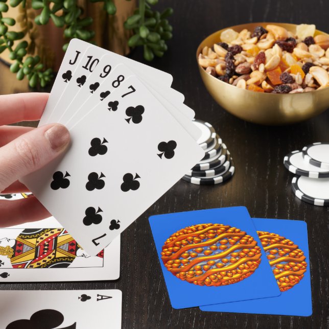 Golden Waves Playing Cards (In Situ)