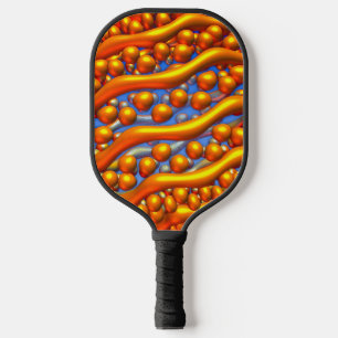 Golden Waves Poster Pickleball Paddle