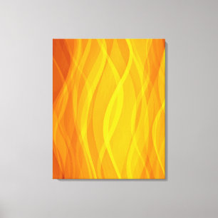 Golden weaving waves abstract triptych canvas