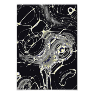 Golden Web Abstract Fractal Art Photo Print