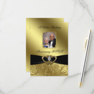 Golden Wedding Anniversary Photo RSVP
