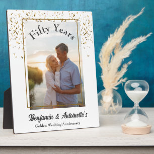 Golden Wedding Anniversary Plaque