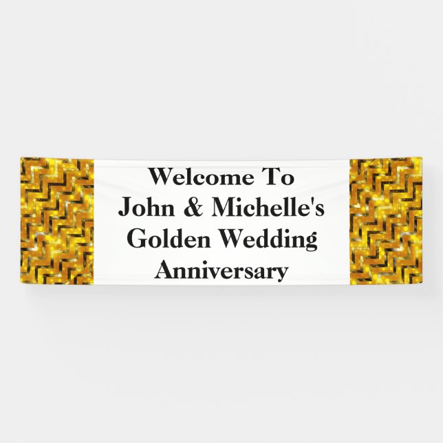 Golden wedding anniversary special | Personalize Banner (Horizontal)
