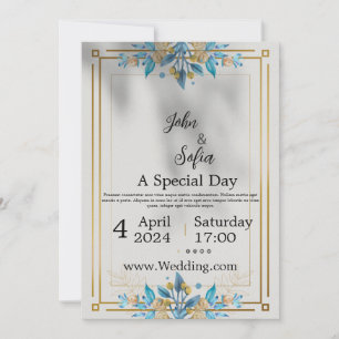 Golden Wedding invitation