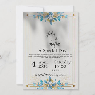Golden Wedding invitation 