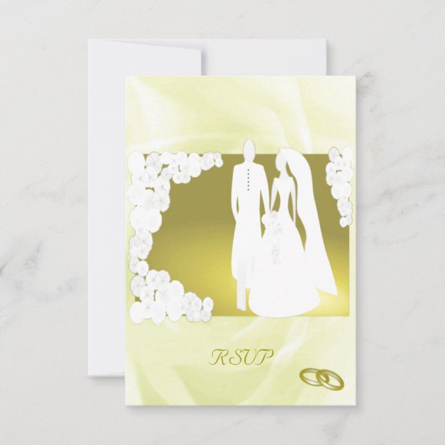 Golden Wedding RSVP Card (Front)