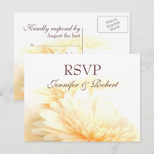 Golden Wedding RSVP Postcard (Front/Back)
