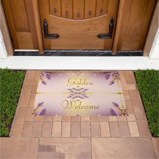 Golden Welcome Doormat Schmidt Stationery