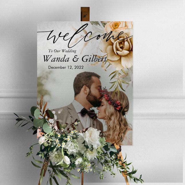 Golden Welcome Wedding Poster (Creator Uploaded)