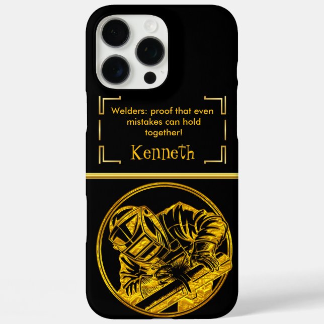 Golden Welding Moment Case-Mate iPhone Case (Back)