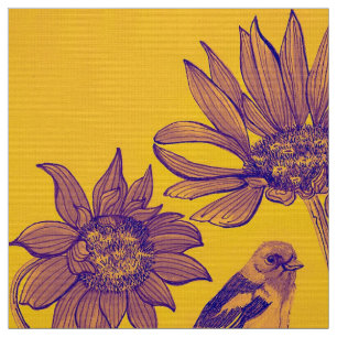 Golden Western Tanager Fabric