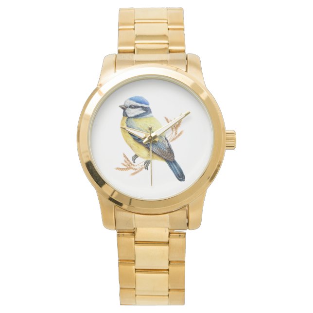 Golden Wheat and Blue Tit Watch (Front)