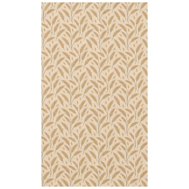 Golden Wheat Harvest Pattern Tablecloth (Front)