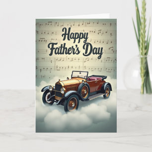 Golden Wheels Fathers Day Card
