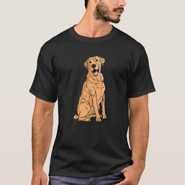 Golden White Yellow Labrador Retriever Lab Dog Lif T-Shirt (Front)