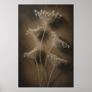 Golden Wildflowers Poster