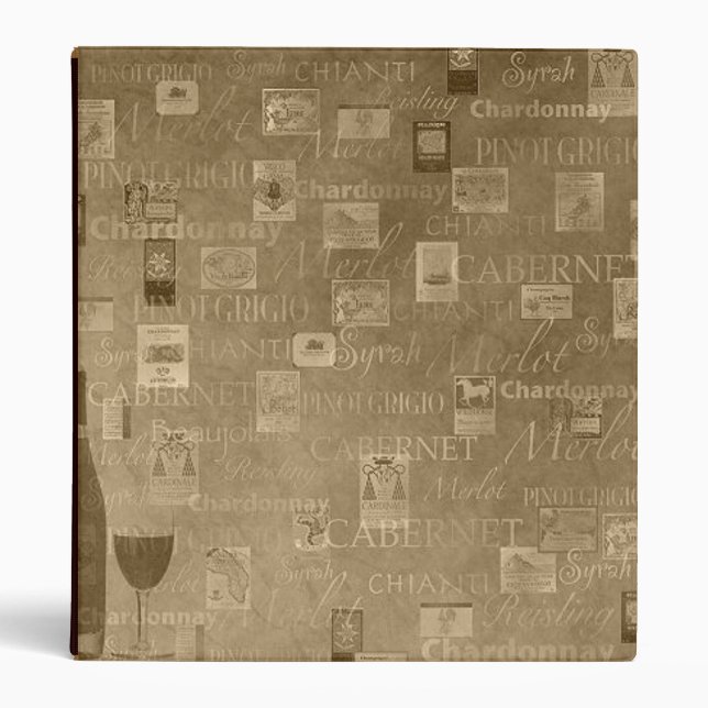 Golden Wine Binder/Album Binder (Front)