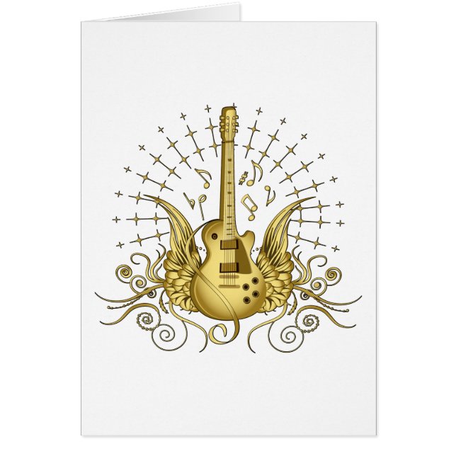 Golden Winged Guitar (Front)