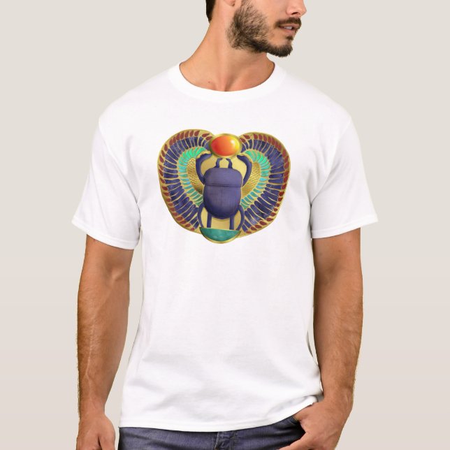 Golden Winged Scarab T-Shirt (Front)