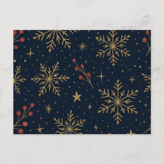 Golden Winter Glow Pattern | Holiday